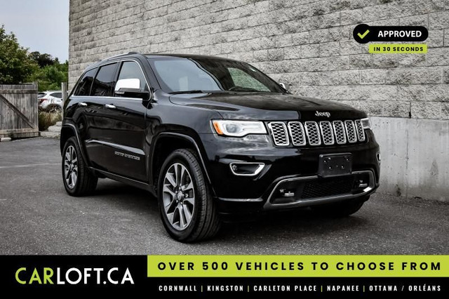 2018 Jeep Grand Cherokee Overland • SUNROOF • PREM. AUDIO • LEAT in Cars & Trucks in Kingston