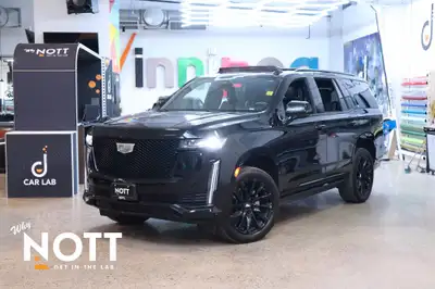 Key Features: ONYX PACKAGE: Monochromatic Cadillac Emblem, Gloss Black Escalade Nameplate, 12-Spoke...