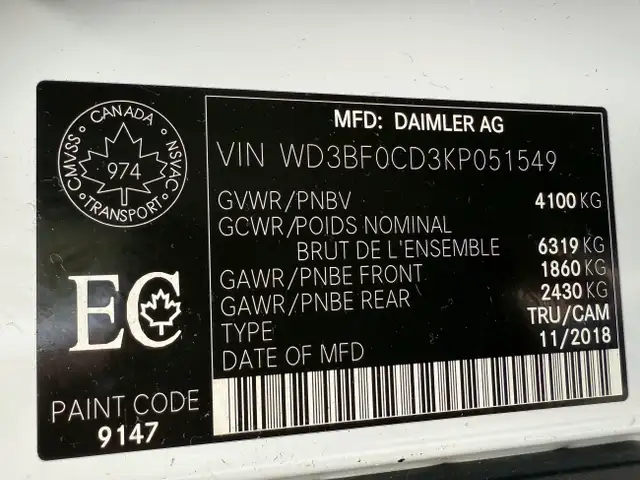 2019 Mercedes-Benz Sprinter Cargo Van 2500- CARGO dans Autos et camions dans Région d’Oakville/Halton - Image 20