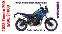 2023 Yamaha TÉNÉRÉ 700 Black Friday SAVE $1000