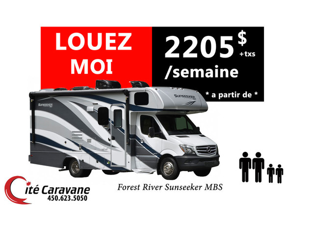  2018 Forest River Sunseeker MERCEDES SPRINTER Location VR in RVs & Motorhomes in Laval / North Shore