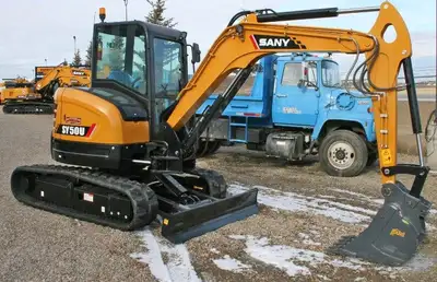 In stock and ready to go, the Sany SY50 comes with the industry leading 5 Year/5,000 Hr Warranty, th...