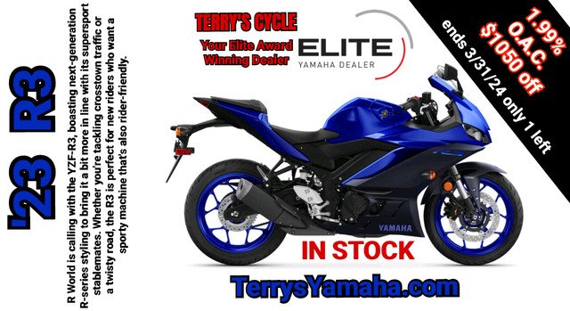 2024 Yamaha R1M / R3 / R7 /  MT-03 / MT-07 / MT-09 / Tenere 700  in Sport Bikes in Regina - Image 2