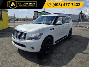 2012 Infiniti QX56 - HEATED SEATS, HEATED STEERING WHEEL, NAVIGATION, 360 BACKUP CAMERA, REAR MEDIA PLAYER