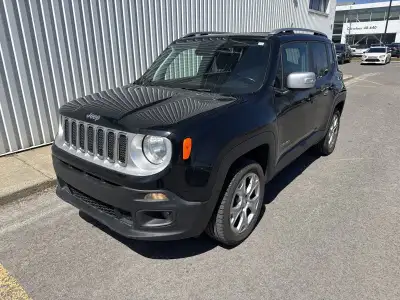 PRIX ET QUALITÉ IMBATTABLE venez découvrir notre JEEP RENEGADE 2018 LIMITED 4X4 CUIR TOIT ECRAN BANC...