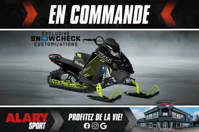 Cette MOTONEIGE POLARIS PATRIOT BOOST RMK KHAOS 165 2026 EXCLUSIF SNOWCHECK est disponible DÈS MAINT...