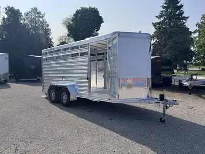 2025 Featherlite 8107Financing Leasing Available o.a.c 6'7in. x 16 x 6'6in. Tall Aluminum Bumper Pul...