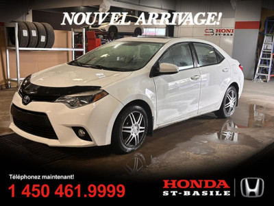 TOYOTA COROLLA 2014 LE + CVT + TOIT + CAMERA + A/C + CRUISE + WO