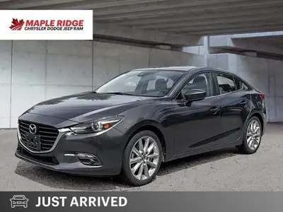 This 2018 Mazda3 GT boasts a sleek gray exterior and low mileage of just 23,976 kilometers. Its impr...