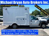 2008 FORD F550 - 12FT UTILITY BOX TRUCK *NEW BLOW-OUT PRICE*