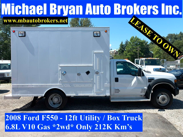 2008 FORD F550 - 12FT UTILITY BOX TRUCK *NEW BLOW-OUT PRICE* in Heavy Trucks in Burnaby/New Westminster