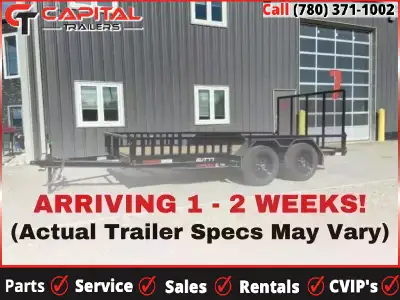 Perfect Utility Trailer for: ATVs; Riding Lawn Mowers; Small Tractors; Equipment Alberta Made 4' Ram...