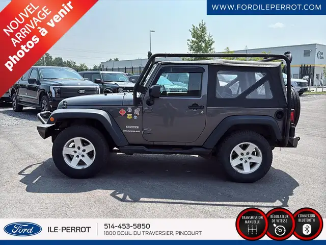 2016 Jeep Wrangler SPORT 4X4, MANUELLE, BLUETOOTH in Cars & Trucks in City of Montréal - Image 3