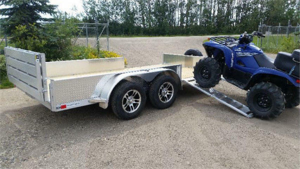 2024 Stronghaul UATS8516DR 82 x 16? Aluminum Tandem Solid Side w in Cargo & Utility Trailers in St. Albert - Image 2
