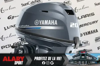 Ce moteur hors-bord YAMAHA F20SWPB 2025 est disponible DÈS MAINTENANT! Contactez-nous au 450-420-270...
