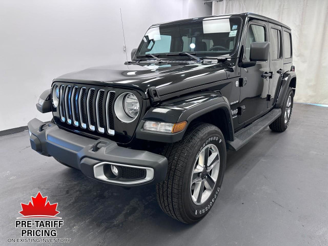 2023 Jeep Wrangler Sahara 3.6L V6 - Trail Rated 4X4 - Side St... in Cars & Trucks in Lethbridge