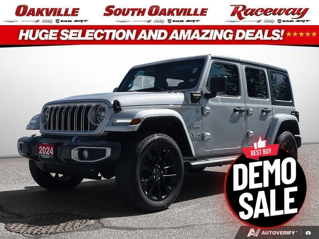 2024 Jeep Wrangler 4DR SAHARA | DEMO | HYBRID | NAV | PREMIUM AU in Cars & Trucks in Oakville / Halton Region