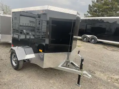 CANADIAN MADE GALVANIZED COMPACT CARGO 4' X 6' ENCLOSED CARGO TRAILER! The Canadian Made Compact Car...
