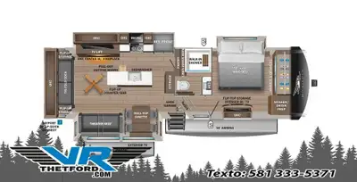 VR Thetford 2025 JAYCO Pinnacle 32RLTS Contactez nos conseillers par téléphone courriel ou texto ! N...