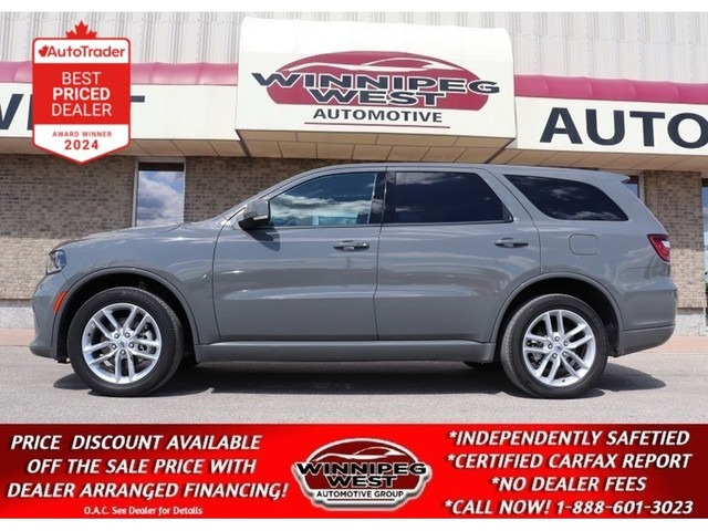 2022 Dodge Durango LOW KMS & RARE SECOND ROW CAPTAINS CHAIRS LOA in Cars & Trucks in Winnipeg