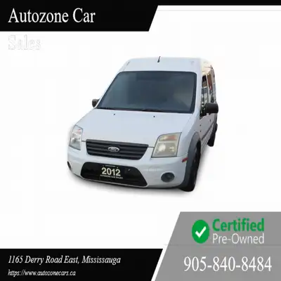 2012 Ford Transit Connect 114.6" XLT w/rear & side door glass