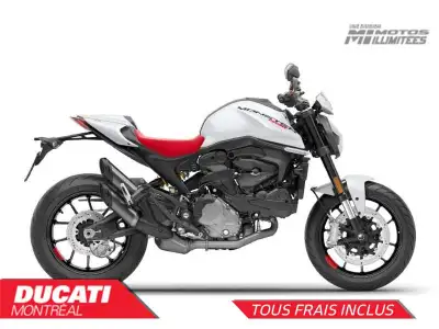 DUCATI MONSTER 937+ 2025Une version moderne du Monster qui met en valeur la personnalité de la moto...