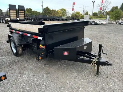 Miska 2.5 Ton Scissor Lift Single Axle Dump Trailer - starting at just $5,495.00 Finance from $140.0...