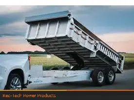 2025 Nordtek Dump Trailer 82in.X16' - 14K, double axle, HD, Aluminum Rims, Spare Tire Nordtek 82in.x...
