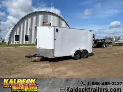2024 HandH 7in. x 14in. Flat Top V-Nose Cargo Trailer - 7K - 3in. Steel Tube Frame - 24in. On-Center...