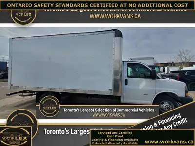 Toronto's Largest Selection of Certified Pre-Owned Cube Vans - 2018 GMC Savana G3500 - 16Ft Box - Eq...