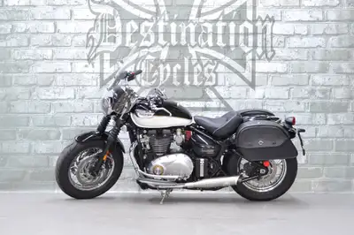 Beautiful and loaded up, 2023 Triumph Bonneville Speedmaster 1200 for sale! Sapphire Black Metallic...
