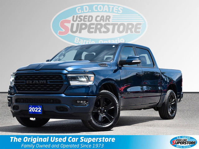 2022 Ram 1500 Sport Crew Cab 4x4 ~Nav ~Heated Leather ~Camera in Cars & Trucks in Barrie