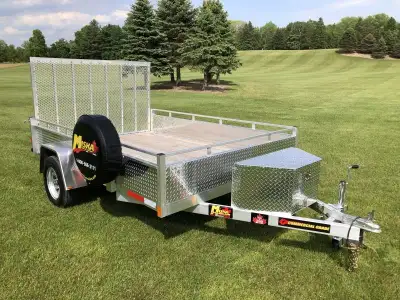Miska 6'x10' Silver Bullet Aluminum Utility Trailer Made in Canada - Ready to Roll, starting at just...