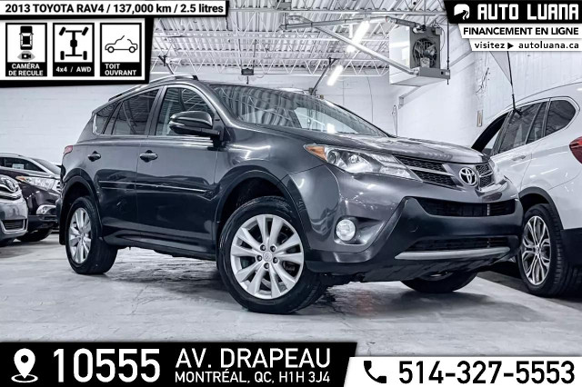 2013 TOYOTA RAV4 Limited AWD/TOIT OUV/CUIR/PUSH START/137,000km in Cars & Trucks in City of Montréal - Image 2