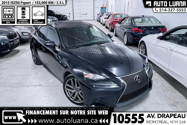 2015 LEXUS IS 250 Fsport AWD/NAVI/ACC CRUISE/CAM/INTERIEUR ROUGE in Cars & Trucks in City of Montréal - Image 2