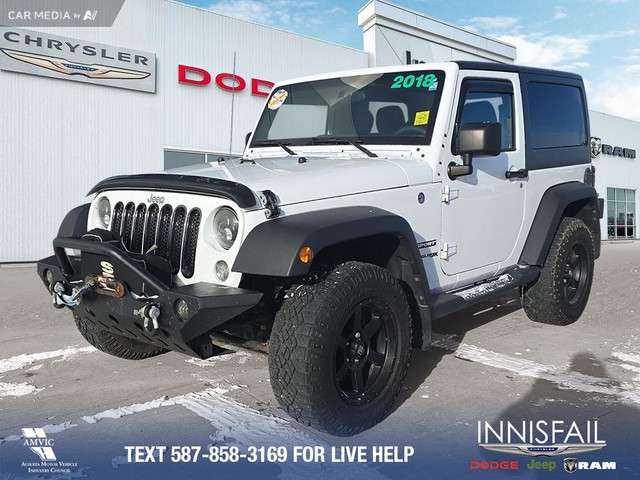 2018 Jeep Wrangler JK Sport 6-Speed Manual Transmission! Low... in Cars & Trucks in Red Deer