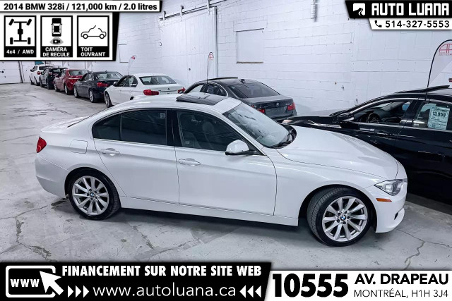 2014 BMW 3-Series 328i xDrive NAVI/CUIR/TOIT/CAMERA/121,000km in Cars & Trucks in City of Montréal - Image 3
