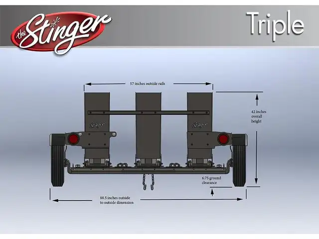 2024 Stinger TRIPLE MOTORCYCLE TRAILER in Cargo & Utility Trailers in Ottawa - Image 4