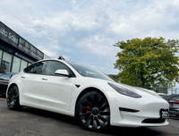 Tesla Model 3 Performance AWD - Dual Motor - Pearl White Multi-Coat Exterior on Black Interior - Car... (image 6)