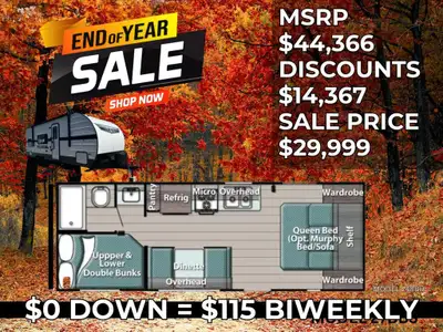 2025 Gulf Stream 248BH FRONT QUEEN - DOUBLE REAR BUNKS - GALLET KITCHEN 2025 Gulf Stream Conquest 24...