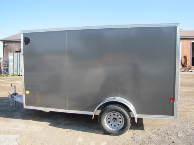Mission Trailers 6X12 Aluminum V-Nose Cargo Trailer in Cargo & Utility Trailers in Peterborough - Image 3