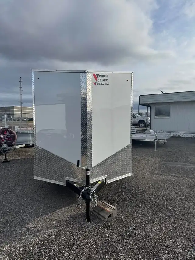 6x12 + V-Nose Enclosed RENTAL Trailer  in Cargo & Utility Trailers in Barrie - Image 2