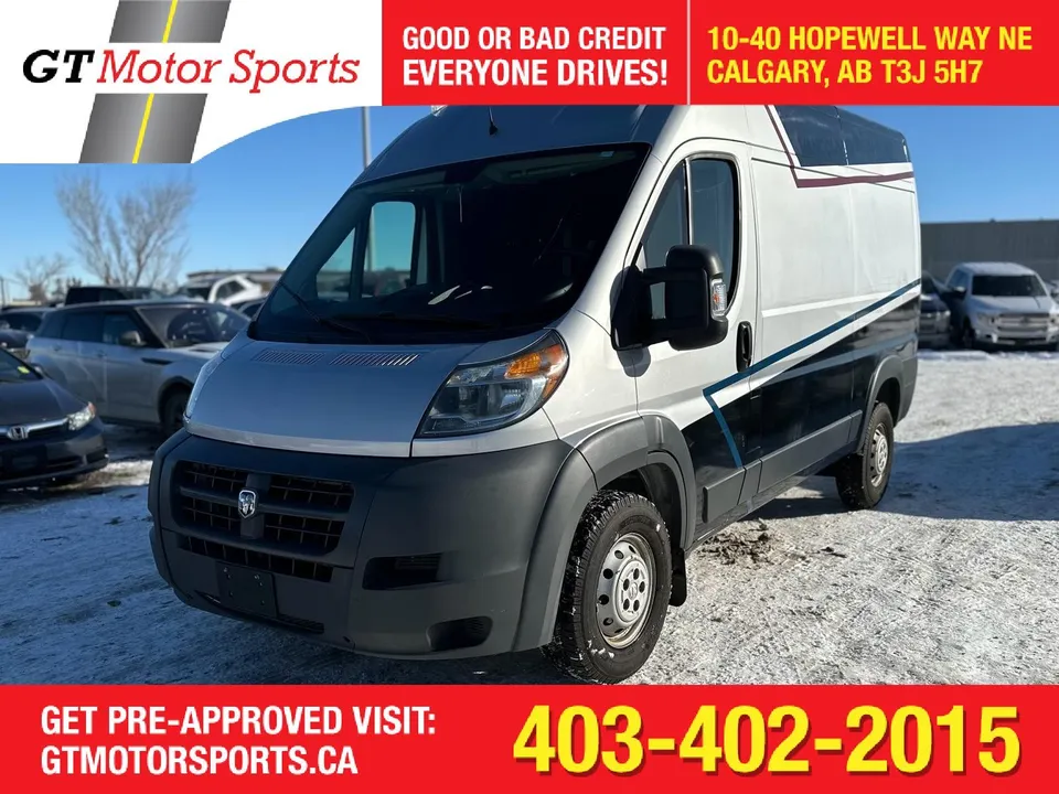 2014 Ram ProMaster Cargo Van 1500 HIGH ROOF | BACKUP CAM | NAV |