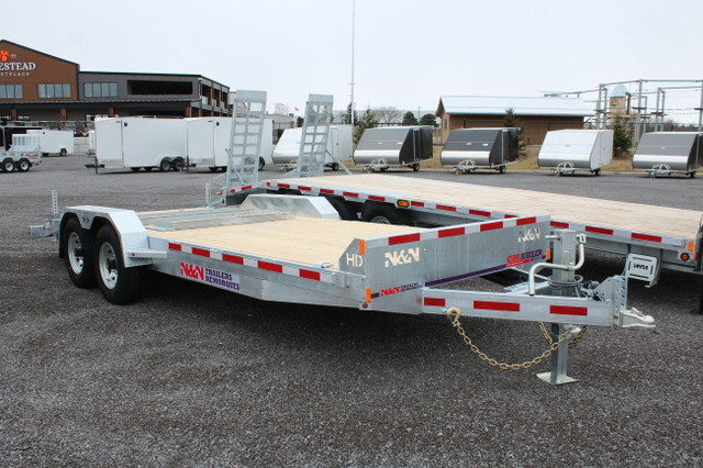 2024 N & N ICHHD20G14K 20' Flat Deck Trailer in Cargo & Utility Trailers in Trenton - Image 3