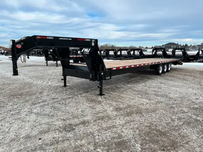 NEW 2025 SWS 8.5 x 36' Gooseneck Trailer Tri Axle 3 x 7000 lb Axles w/ Electric Brakes on all Axles...