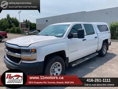 IN TRANSIT !! 4x4 Work Truck 4dr Crew Cab 5.8 ft. SB EcoTec3 5.3L V8 355hp 383ft. lbs. BED CAP!! BAC...