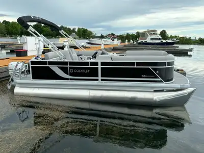 2025 19 FT Godfrey EX 1866 Cruise Pontoon power matched with a Tohatsu 60HP Outboard Motor. Financin...