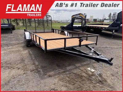2024 OASIS 14' UTILITY TRAILER 77in. Wide x 14' Length Axle: (1) 3000lb Idler Spring Axle Tires: ST2...