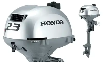 The Honda BF2.3 is a lightweight fuel efficient, 4-stroke outboard ideal for tenders, small fishing...