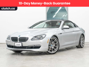 2012 BMW 6 Series 650i W/ Navi, Soft Top, Heated/Ventilated Front Seats